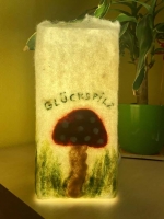 Gestaltung einer  Filzlampe